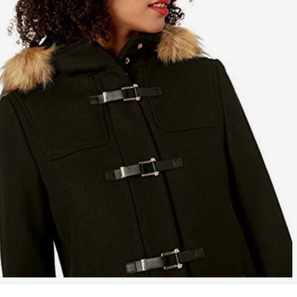 🟣 AMAZING DEAL! Women Cole Hann Wool Coat - Picture 2 of 9